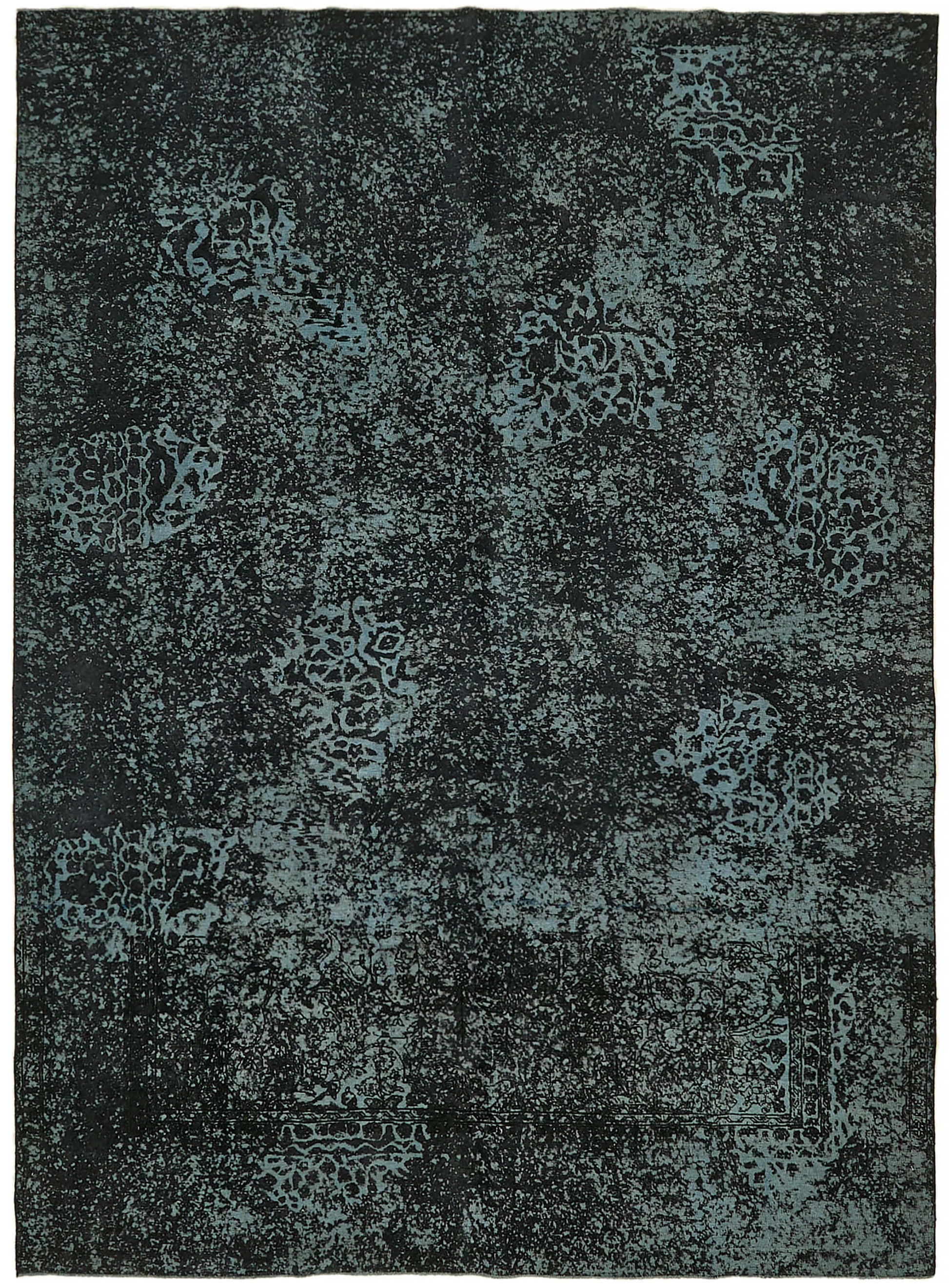 10x13 Black Overdyed Large Area Rug - 44111