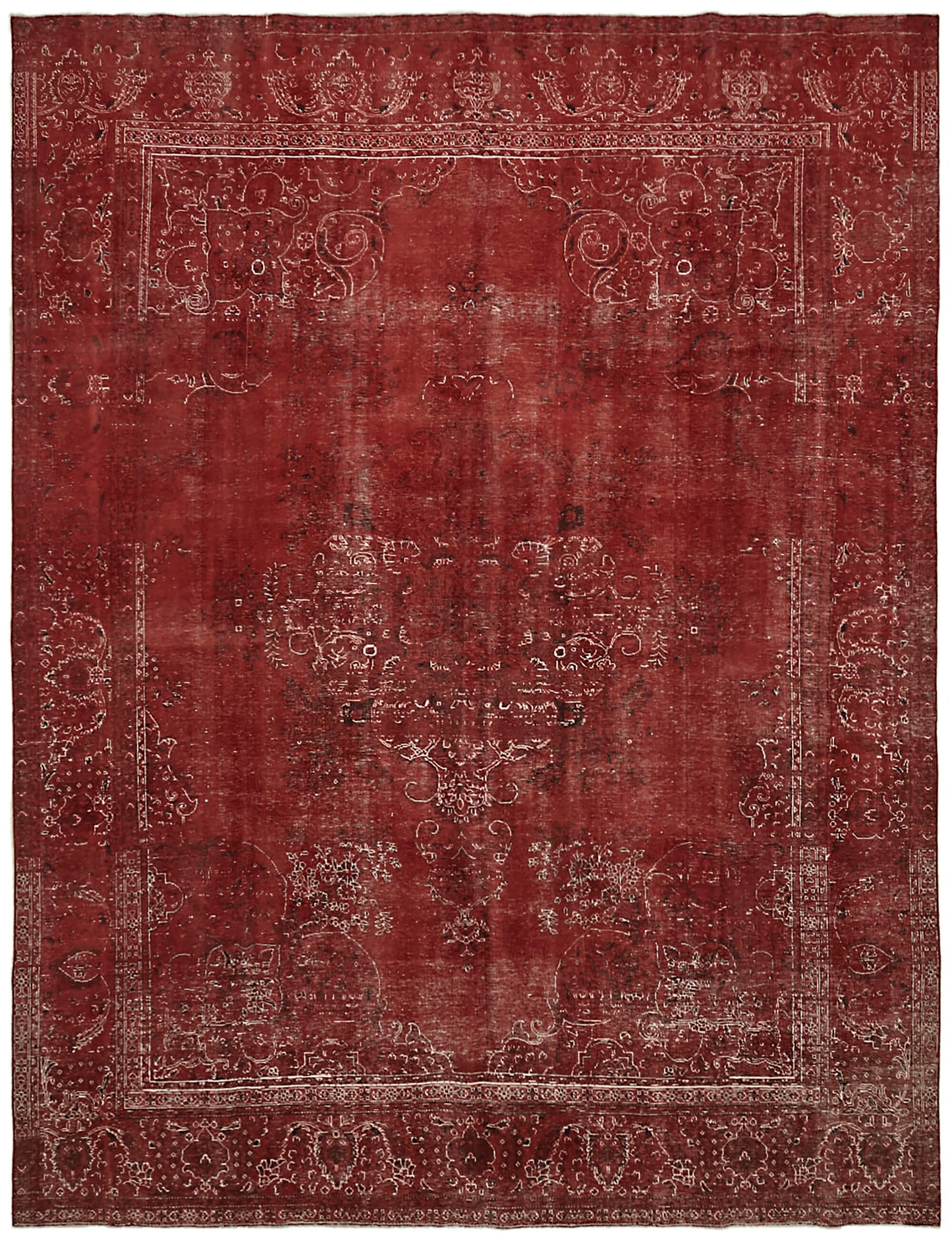 10x13 Red Overdyed Large Area Rug - 44120