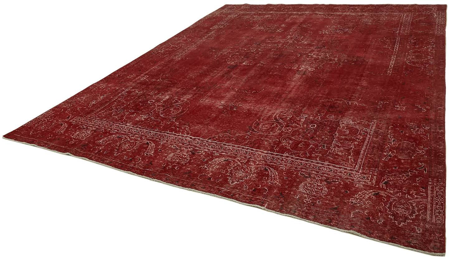 10x13 Red Overdyed Large Area Rug - 44120