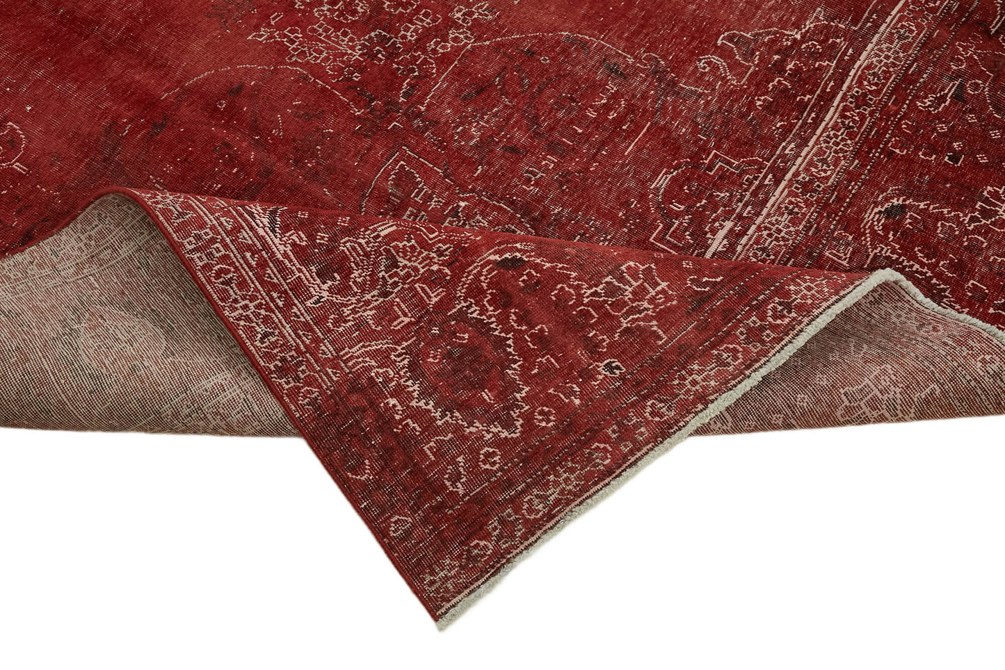 10x13 Red Overdyed Large Area Rug - 44120