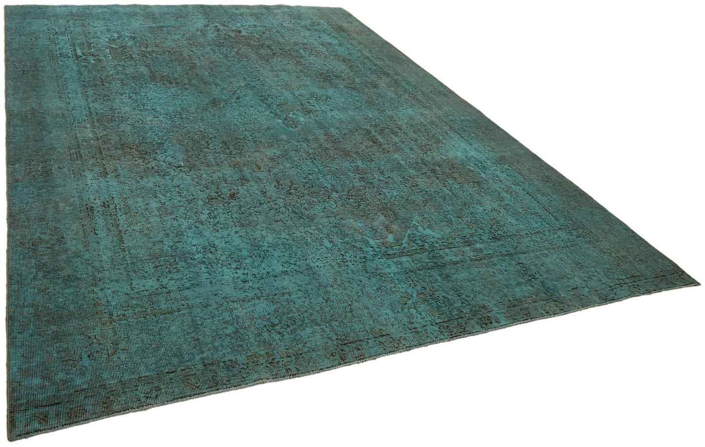 9x12 Turquoise Overdyed Large Area Rug - 44122