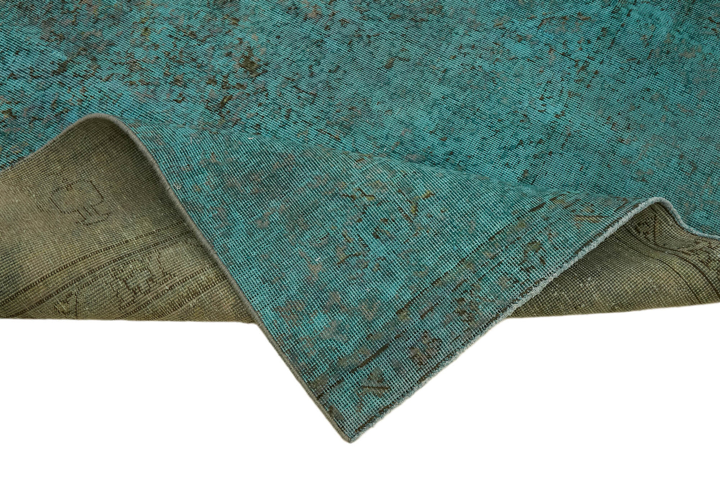 9x12 Turquoise Overdyed Large Area Rug - 44122