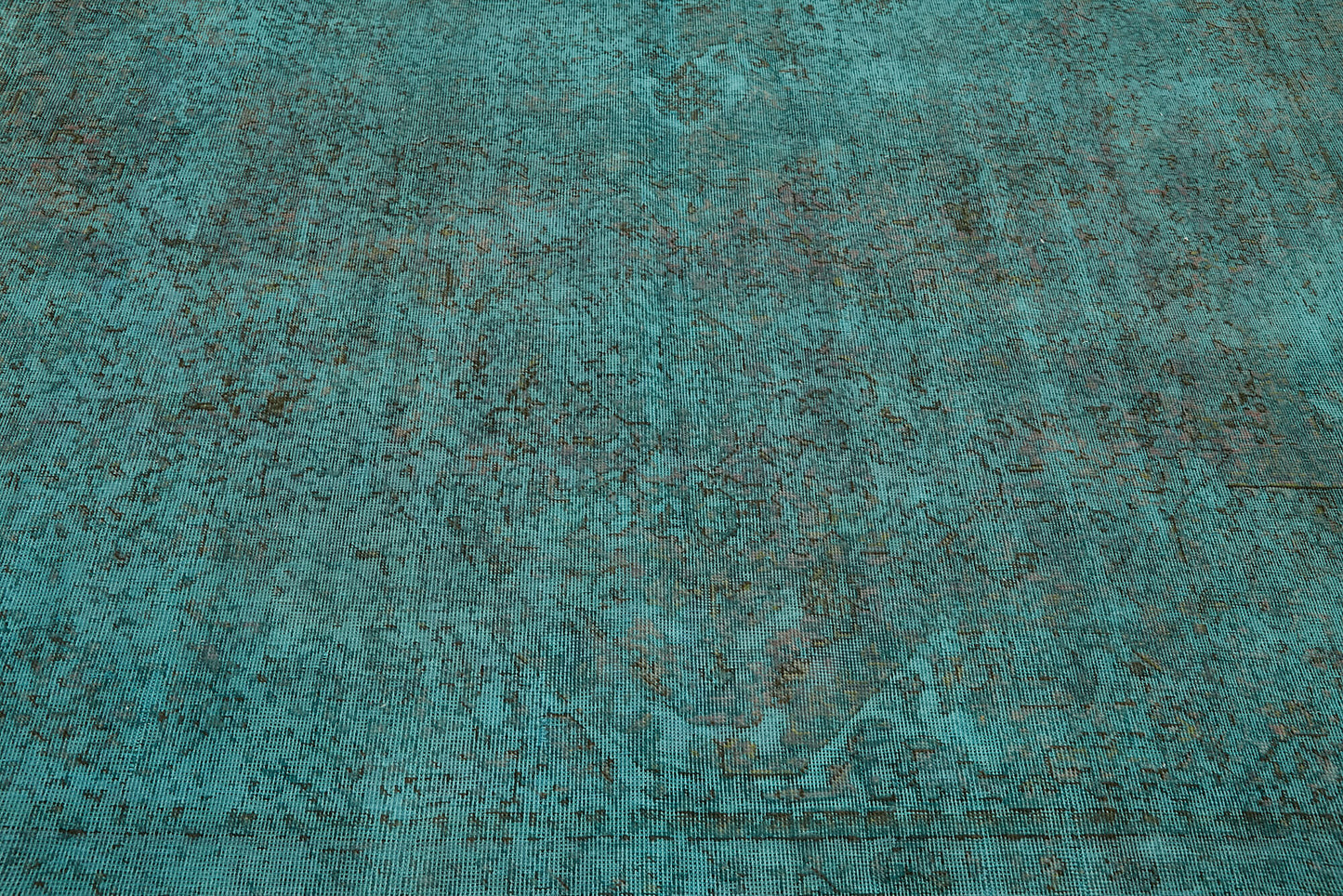 9x12 Turquoise Overdyed Large Area Rug - 44122