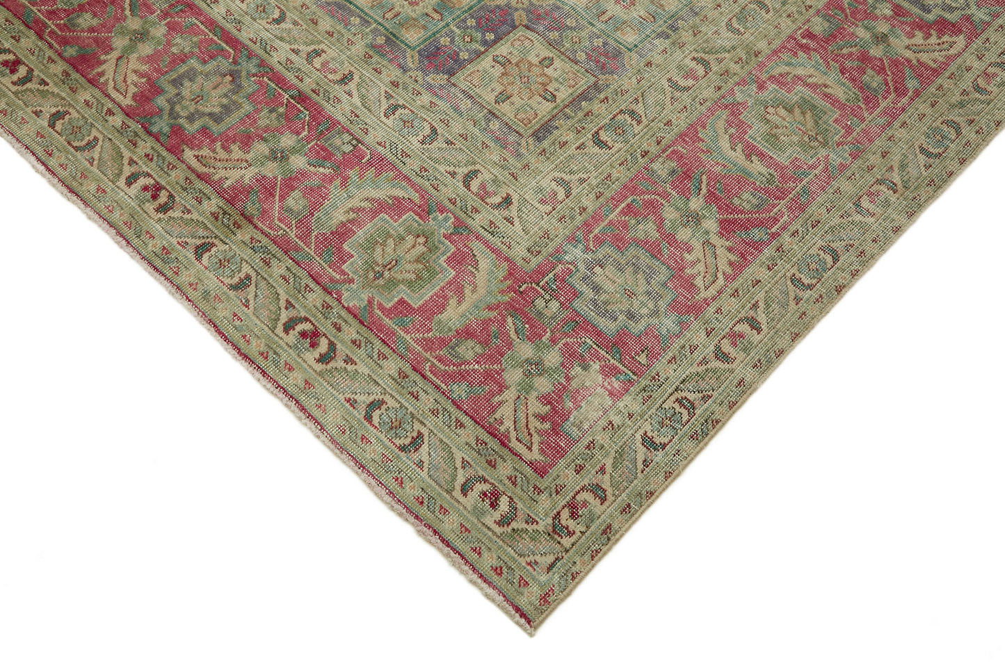 8x11 Beige Vintage Large Area Rug - 44127