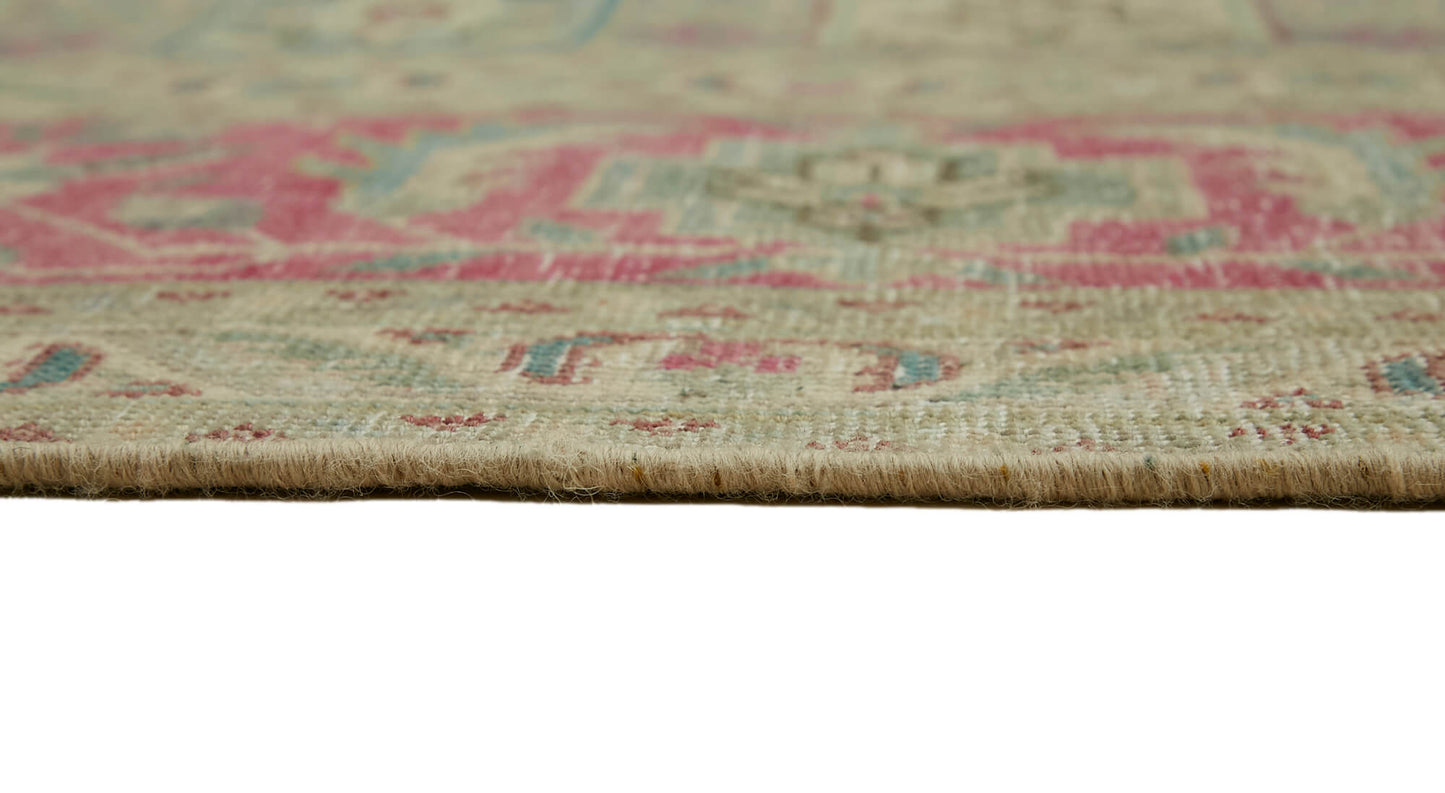 8x11 Beige Vintage Large Area Rug - 44127