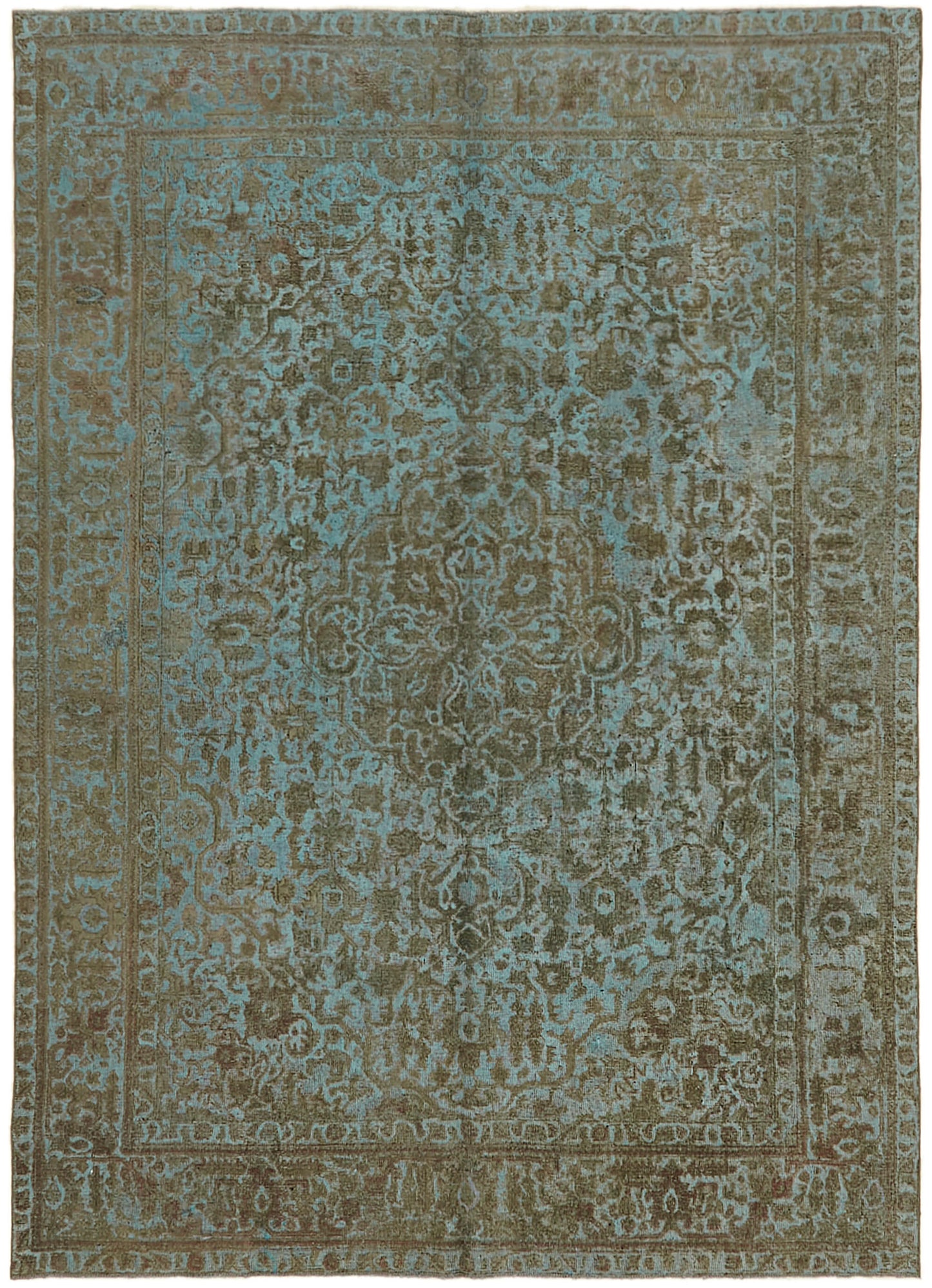 8x11 Blue Overdyed Large Area Rug - 44128