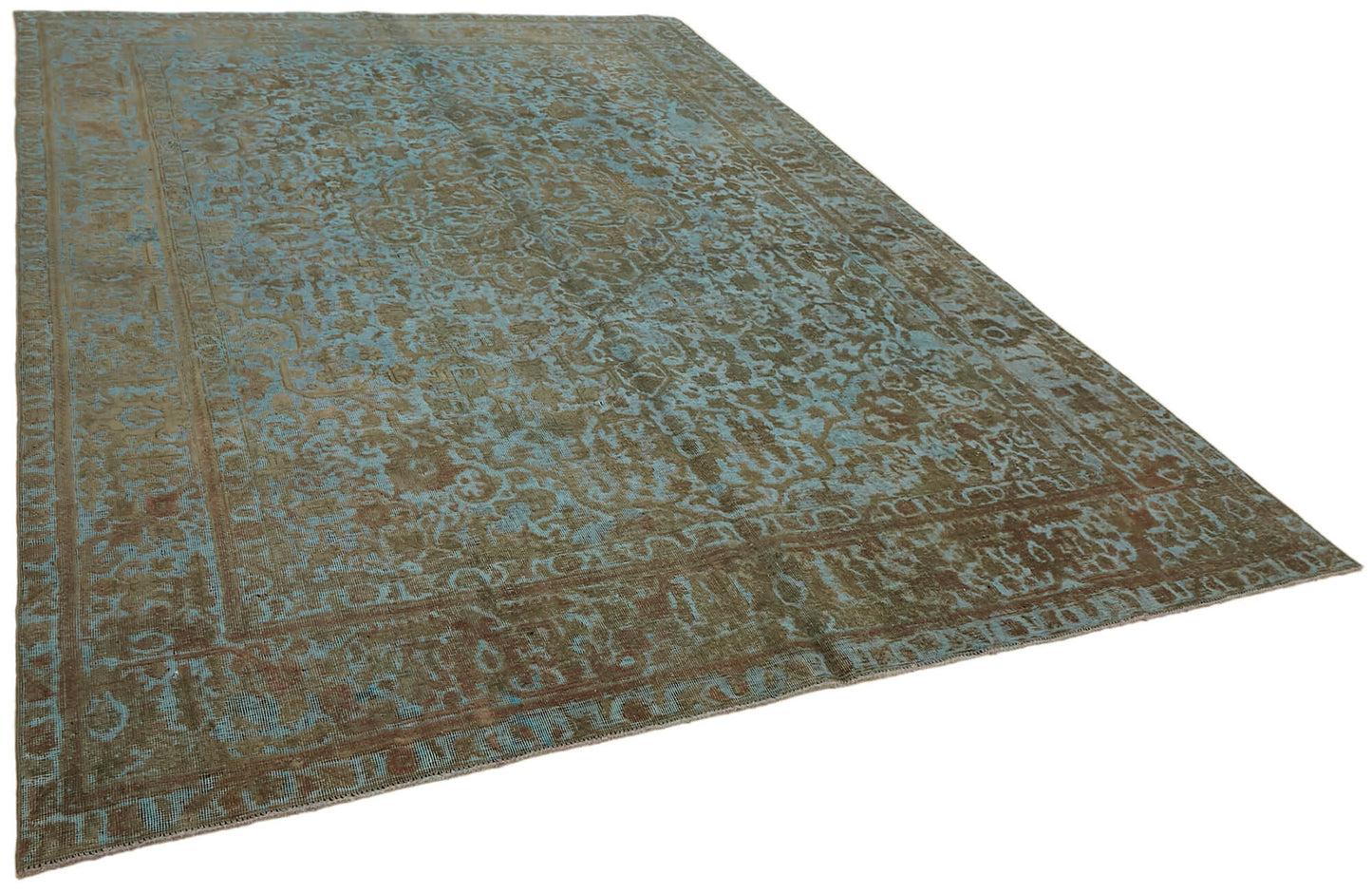 8x11 Blue Overdyed Large Area Rug - 44128