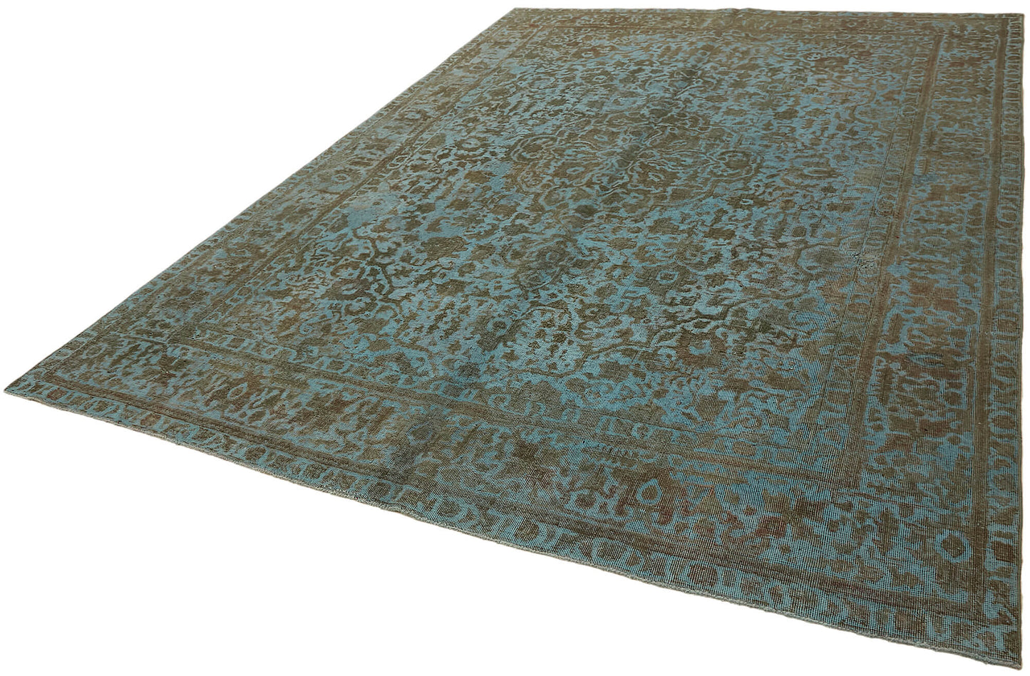 8x11 Blue Overdyed Large Area Rug - 44128