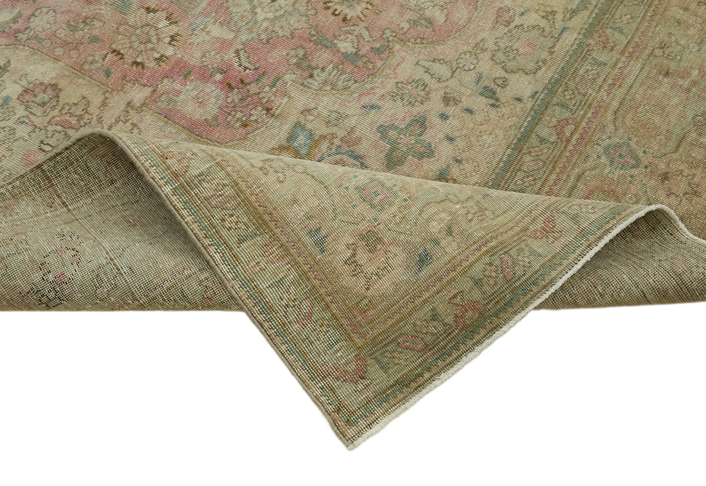 8x11 Beige Vintage Large Area Rug - 44129