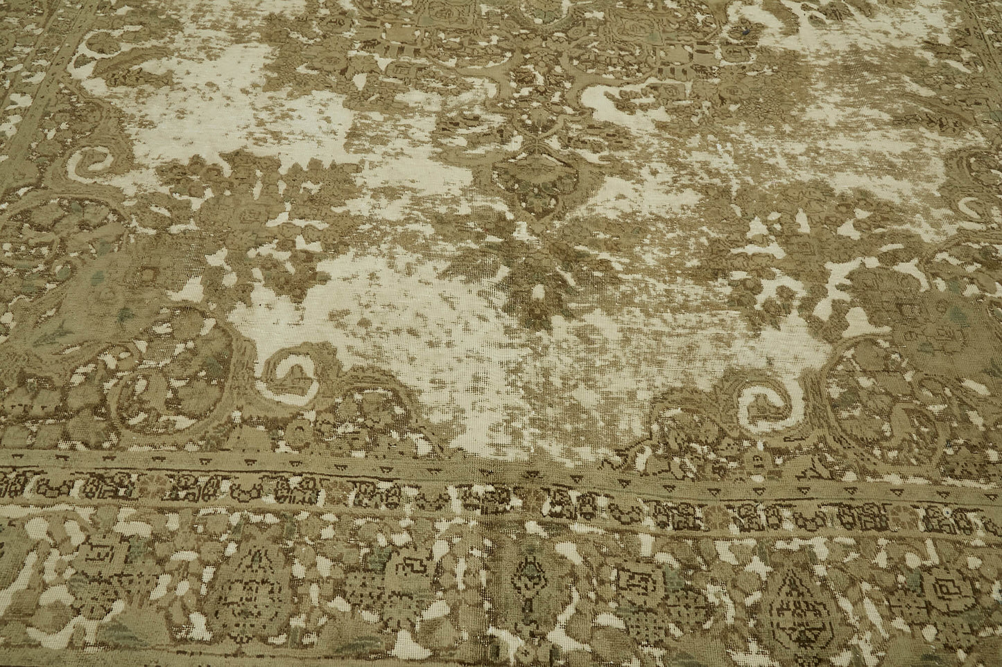 9x12 Beige Vintage Large Area Rug - 44130