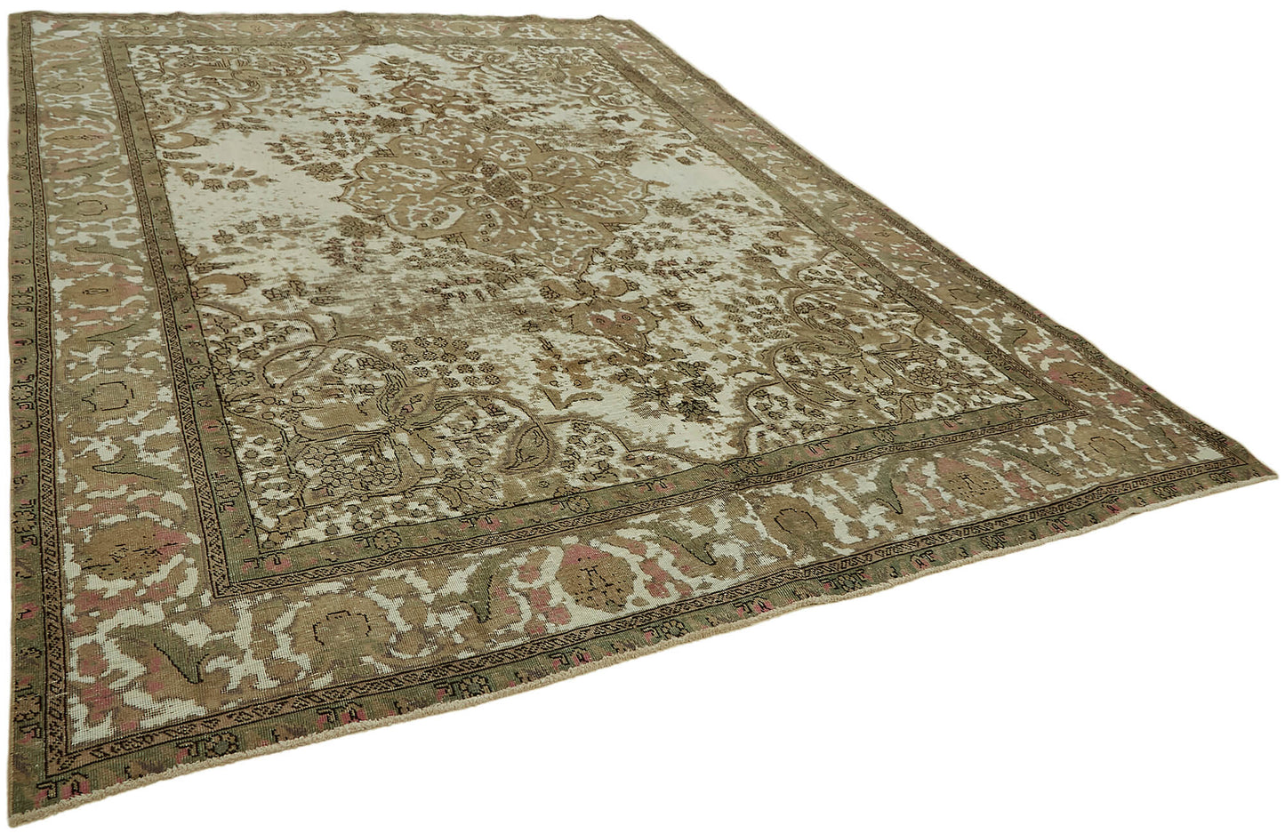 9x13 Beige Vintage Large Area Rug - 44138