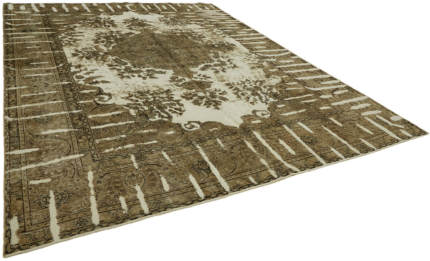 10x13 Beige Vintage Large Area Rug - 44140