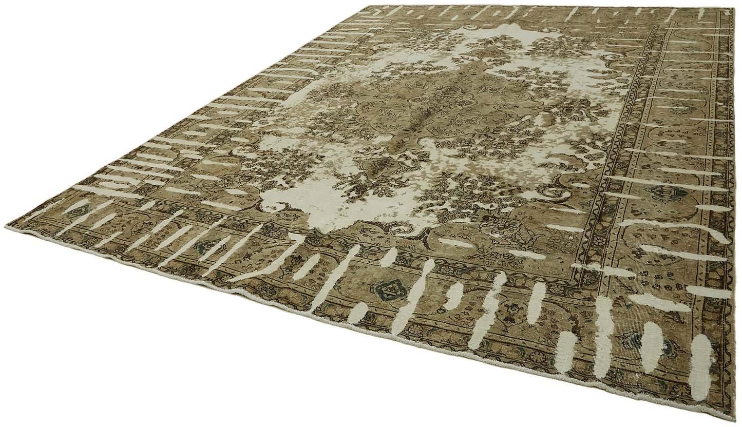 10x13 Beige Vintage Large Area Rug - 44140