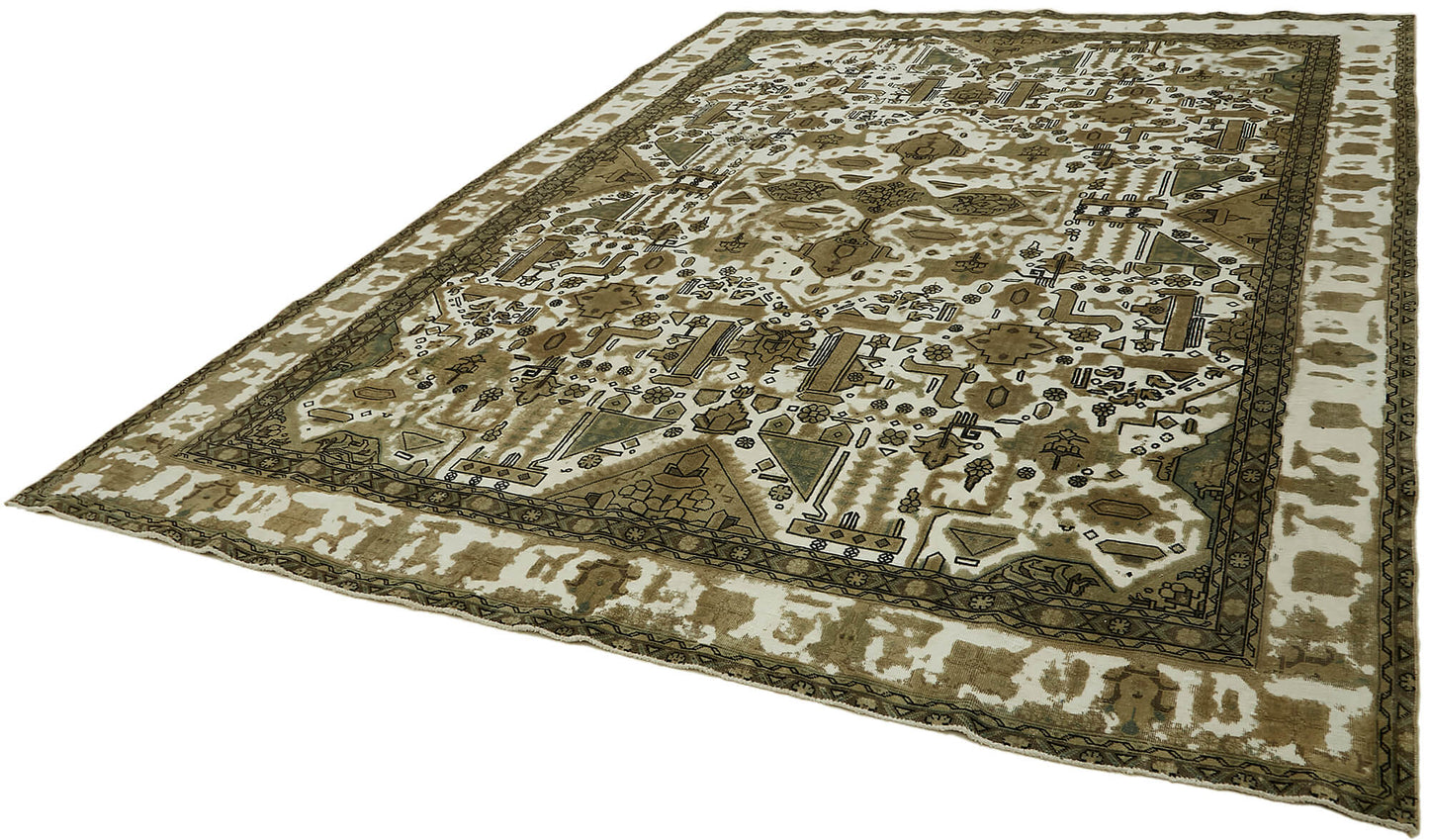 9x12 Beige Vintage Large Area Rug - 44141