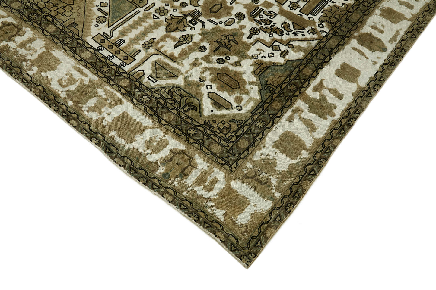 9x12 Beige Vintage Large Area Rug - 44141