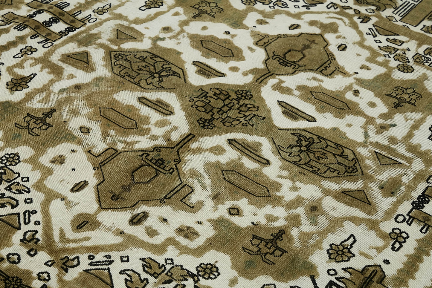 9x12 Beige Vintage Large Area Rug - 44141