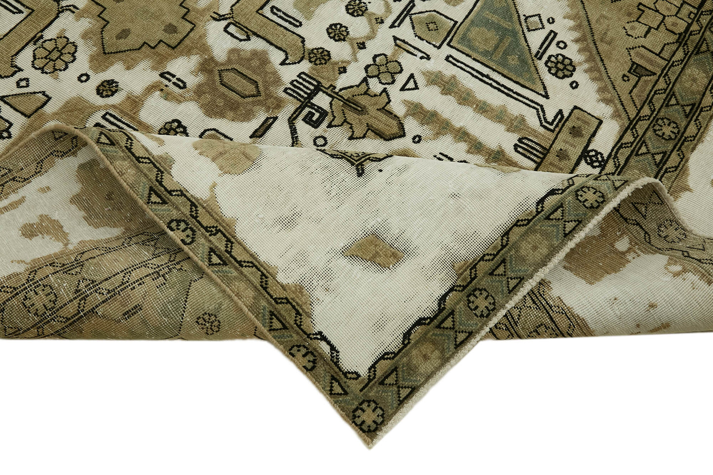 9x12 Beige Vintage Large Area Rug - 44141