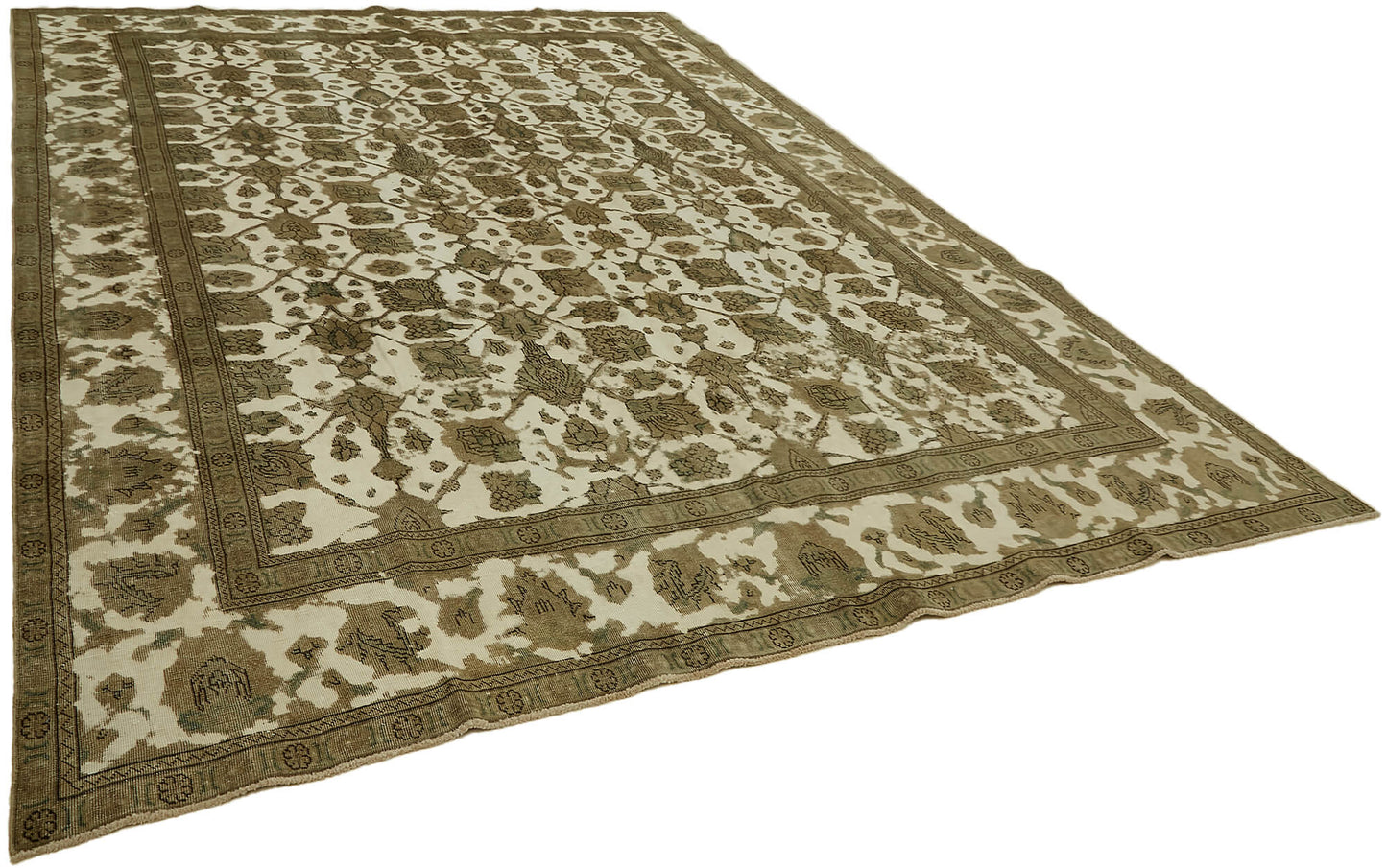 9x12 Beige Vintage Large Area Rug - 44146