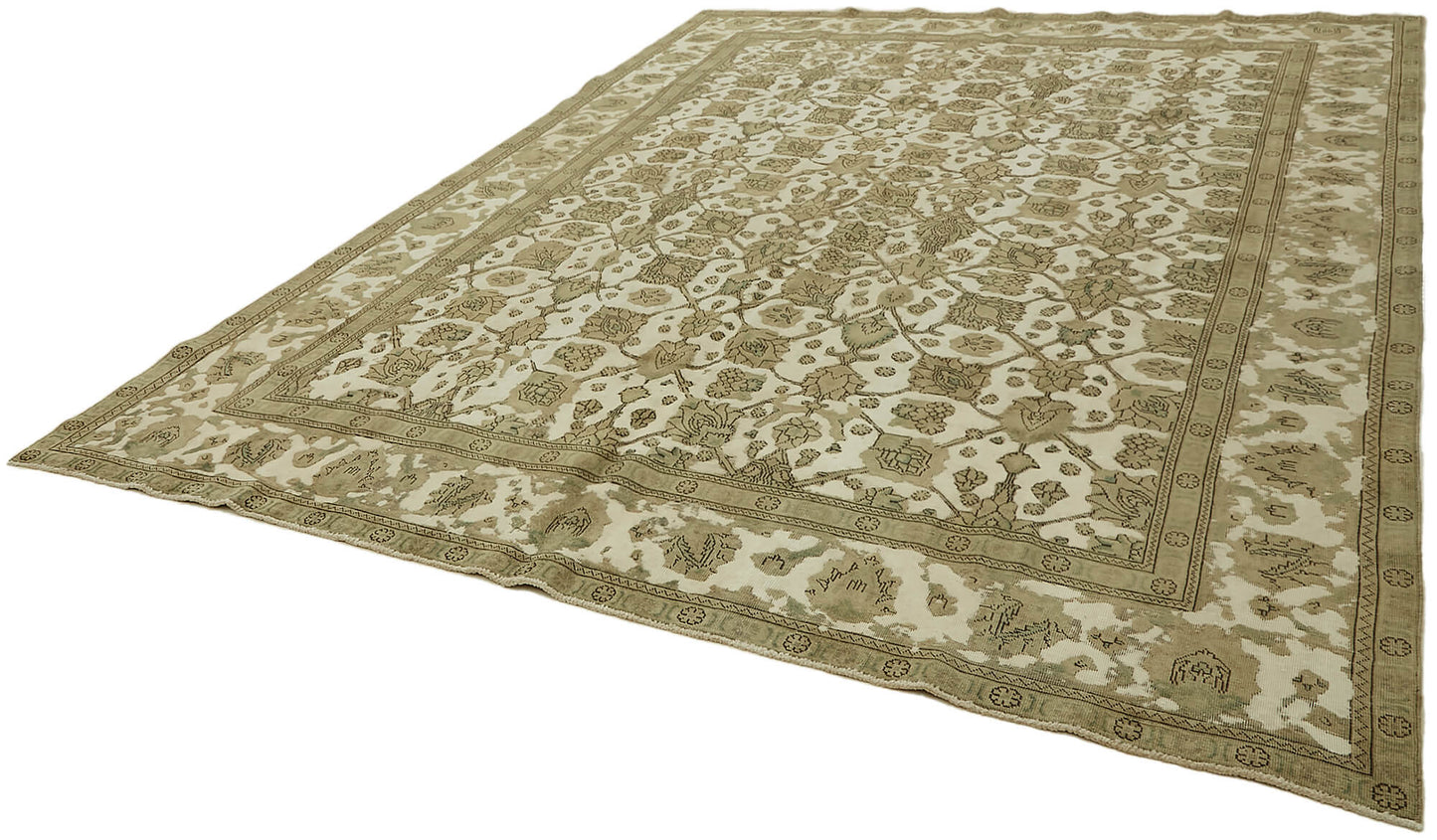 9x12 Beige Vintage Large Area Rug - 44146