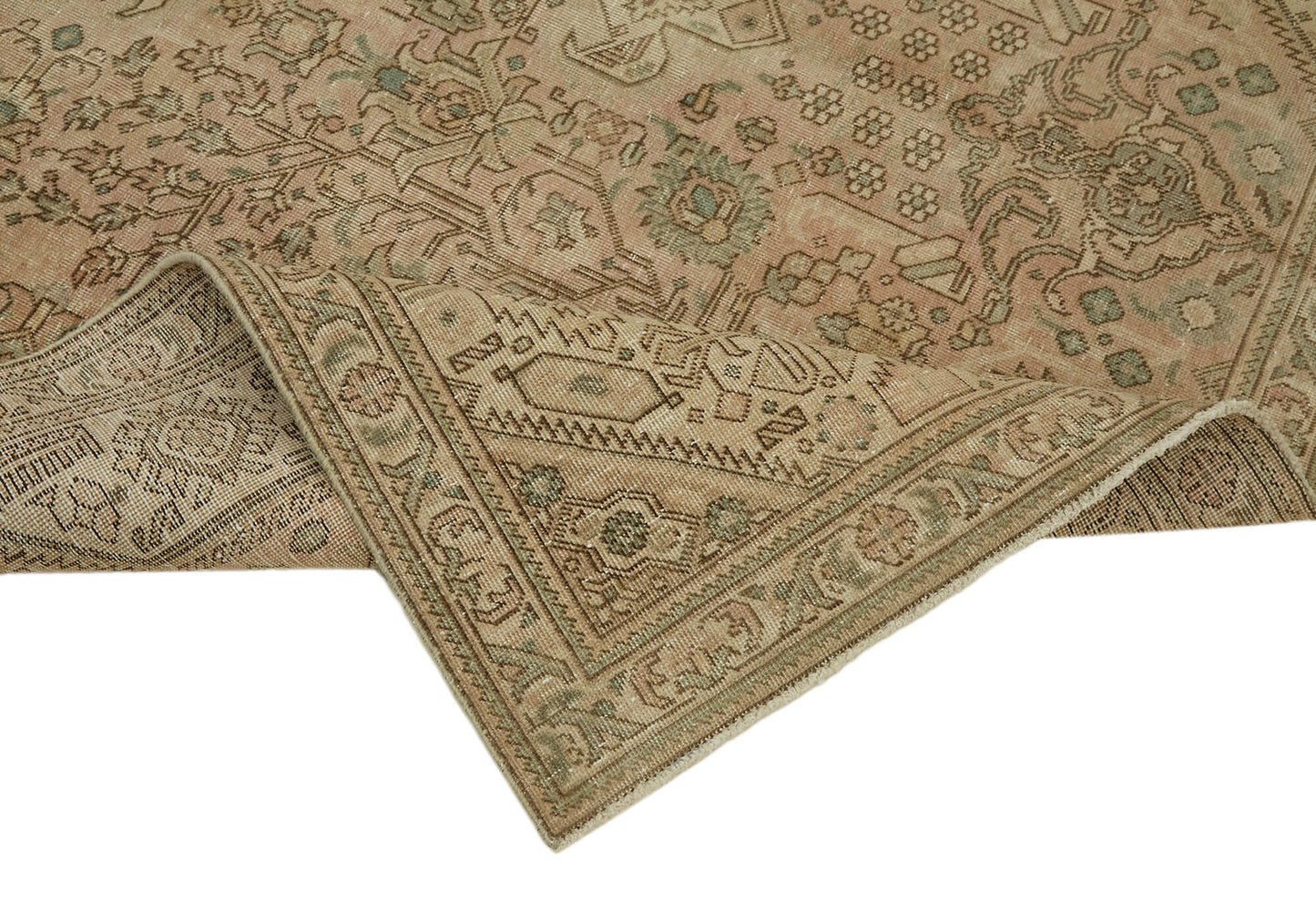 6x9 Beige Vintage Large Area Rug - 44148