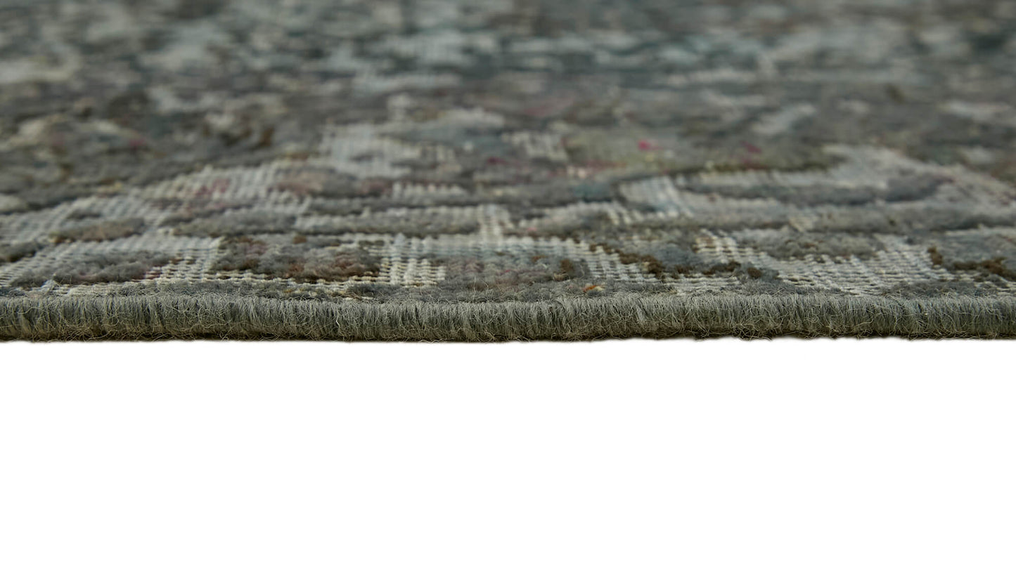 10x13 Grey Overdyed Large Area Rug - 44156