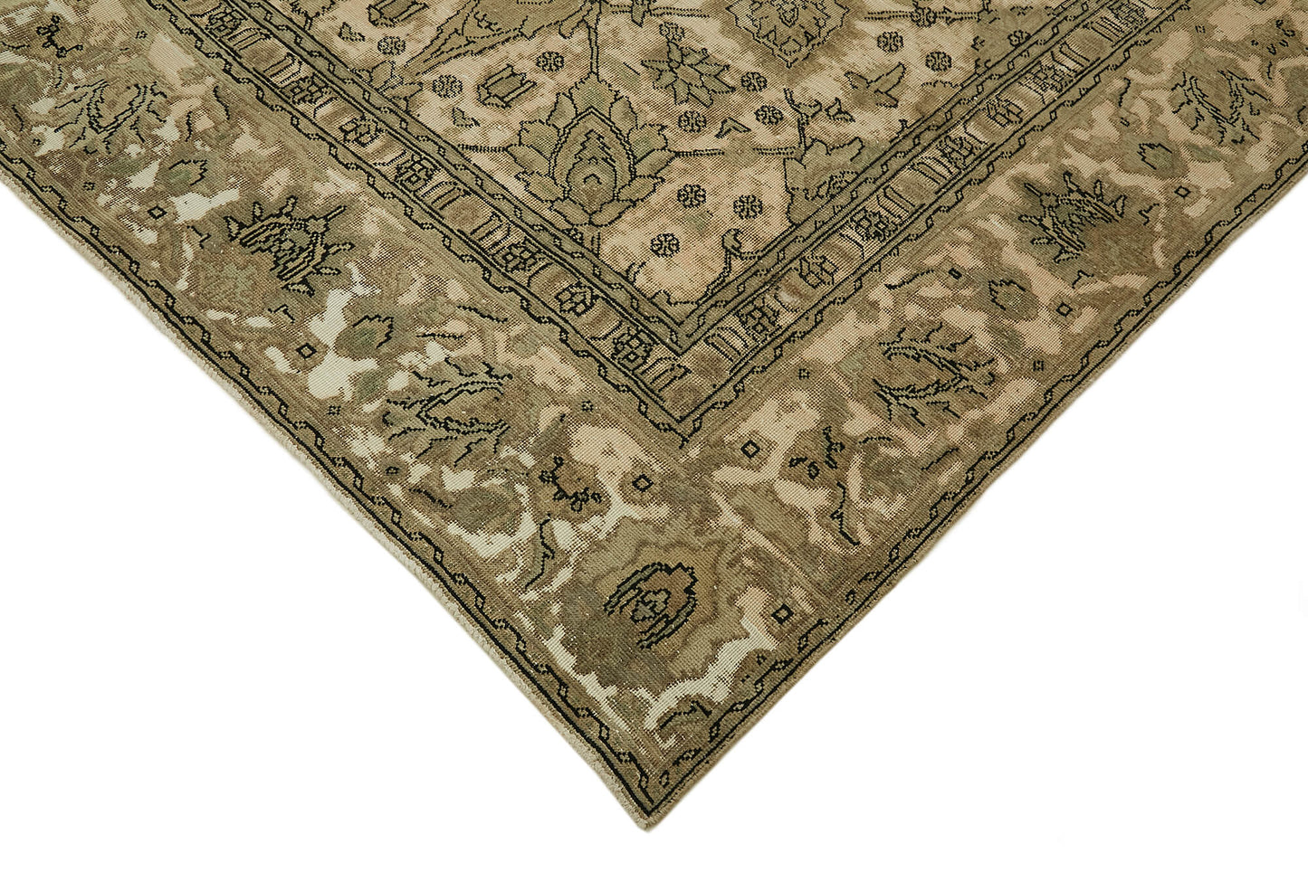 9x10 Beige Vintage Large Area Rug - 44158