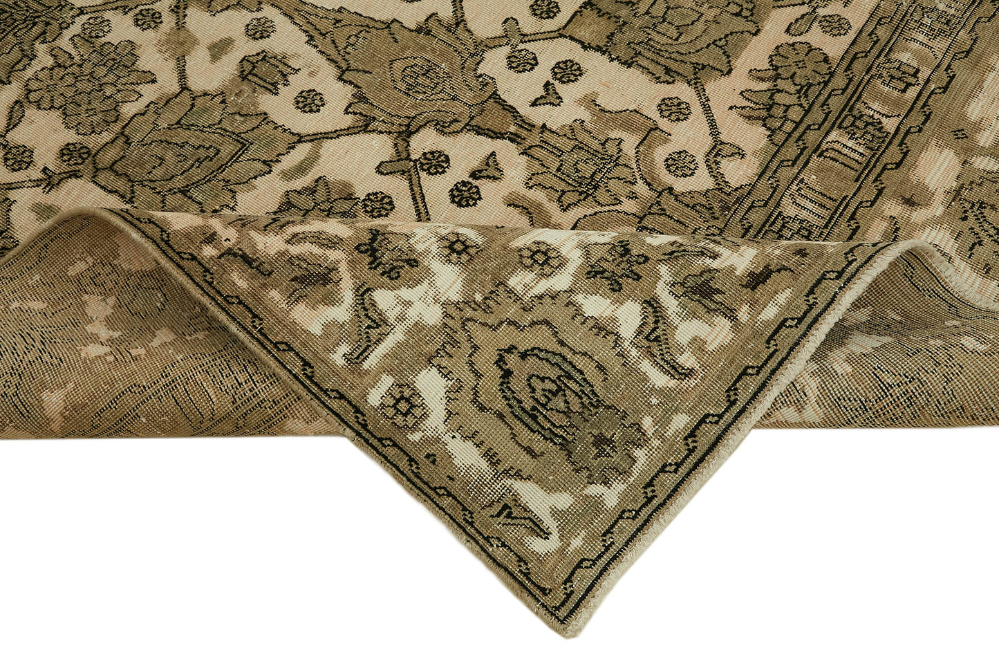 9x10 Beige Vintage Large Area Rug - 44158