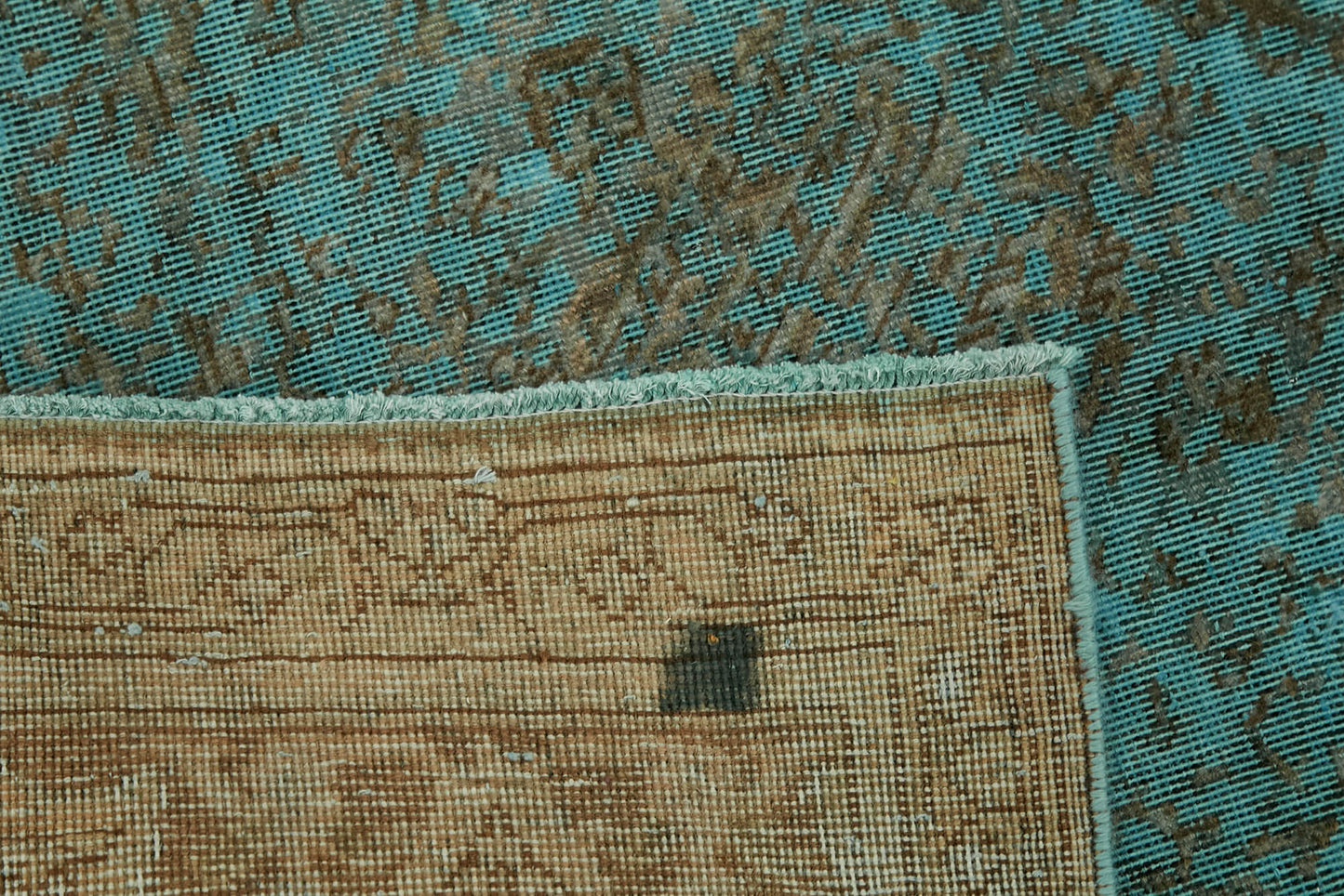 8x11 Turquoise Overdyed Large Area Rug - 44159