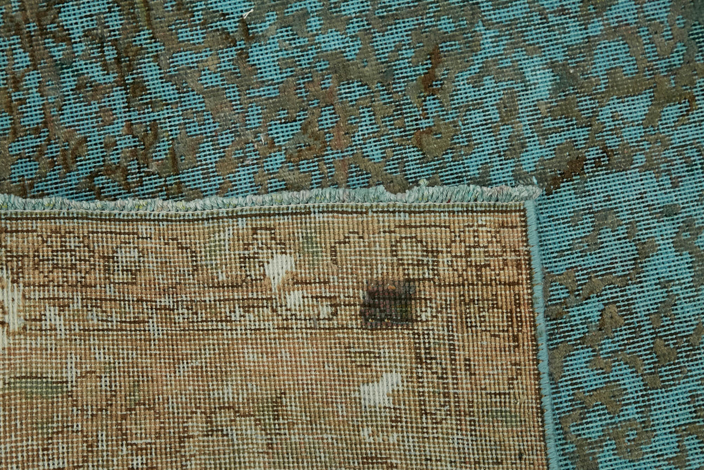 8x11 Turquoise Overdyed Large Area Rug - 44160