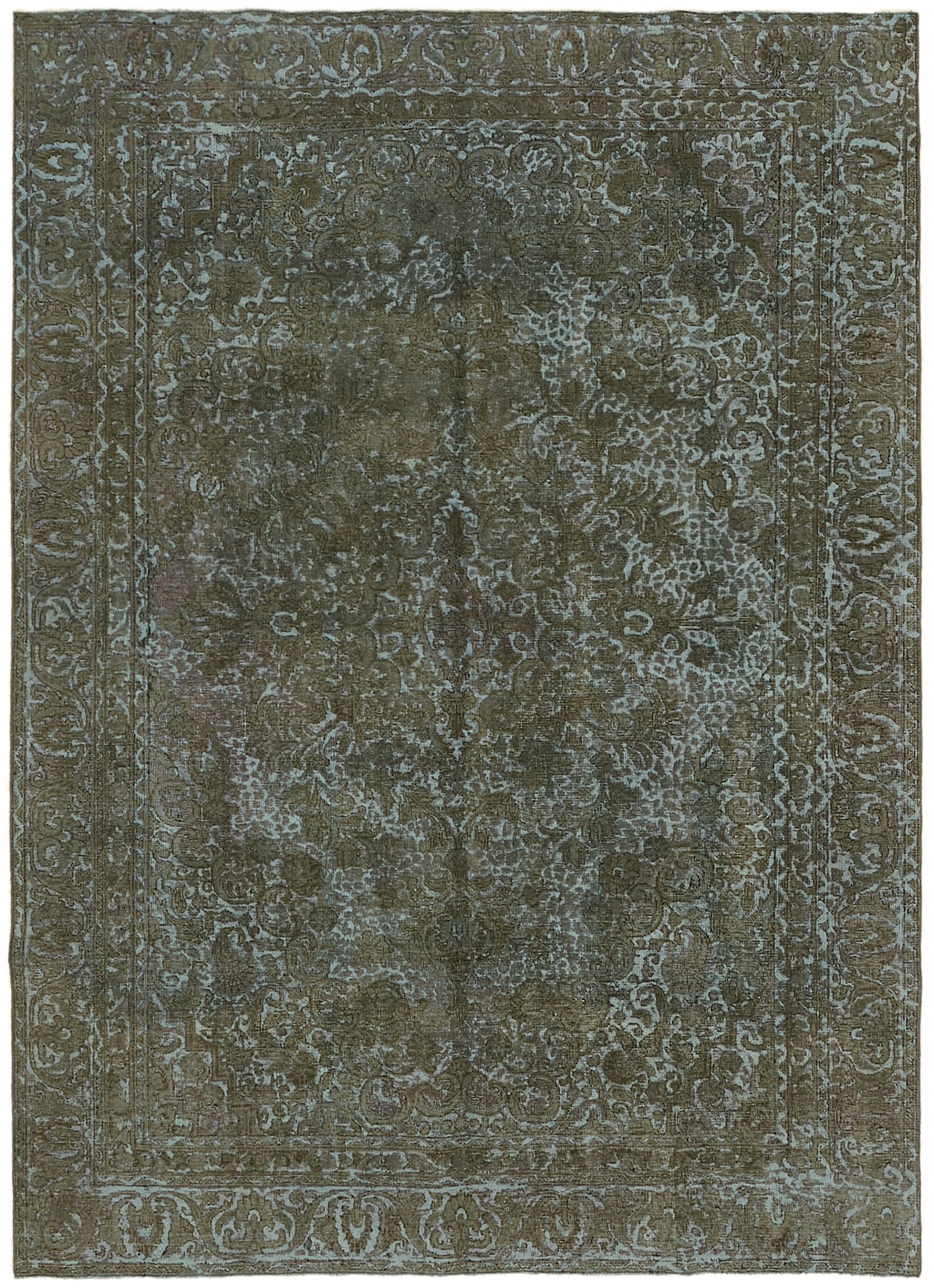 8x12 Blue Overdyed Large Area Rug - 44162