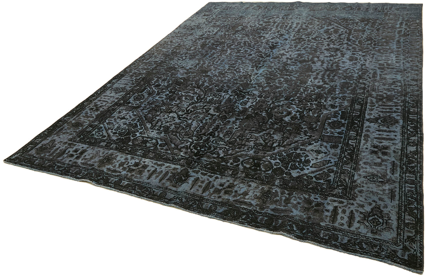 8x12 Black Overdyed Large Area Rug - 44165