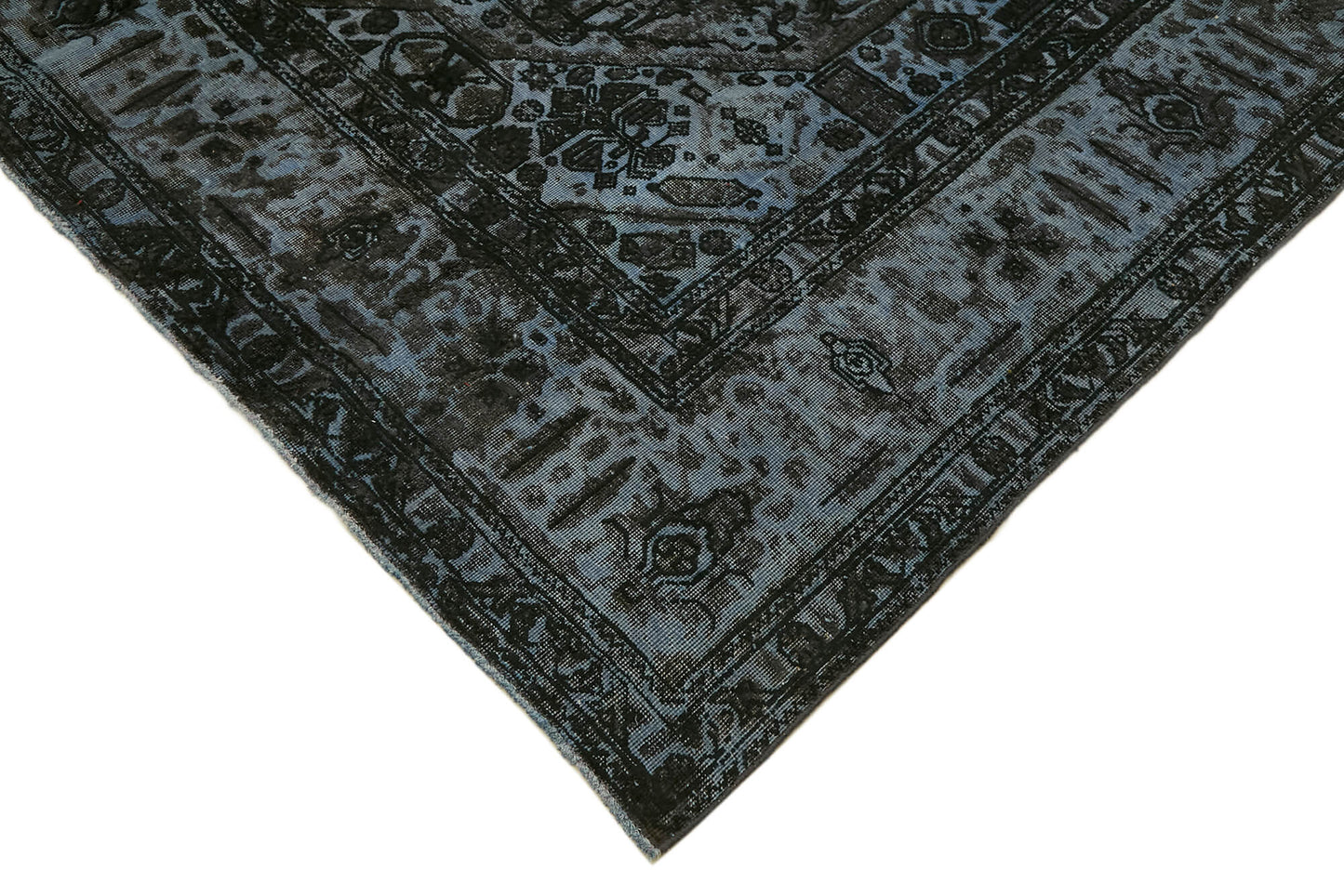 8x12 Black Overdyed Large Area Rug - 44165