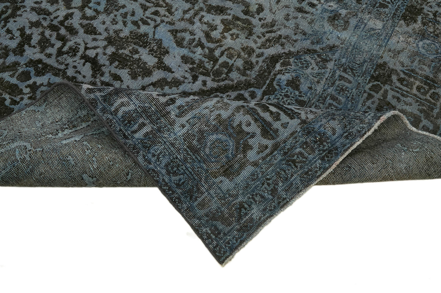 8x12 Black Overdyed Large Area Rug - 44165