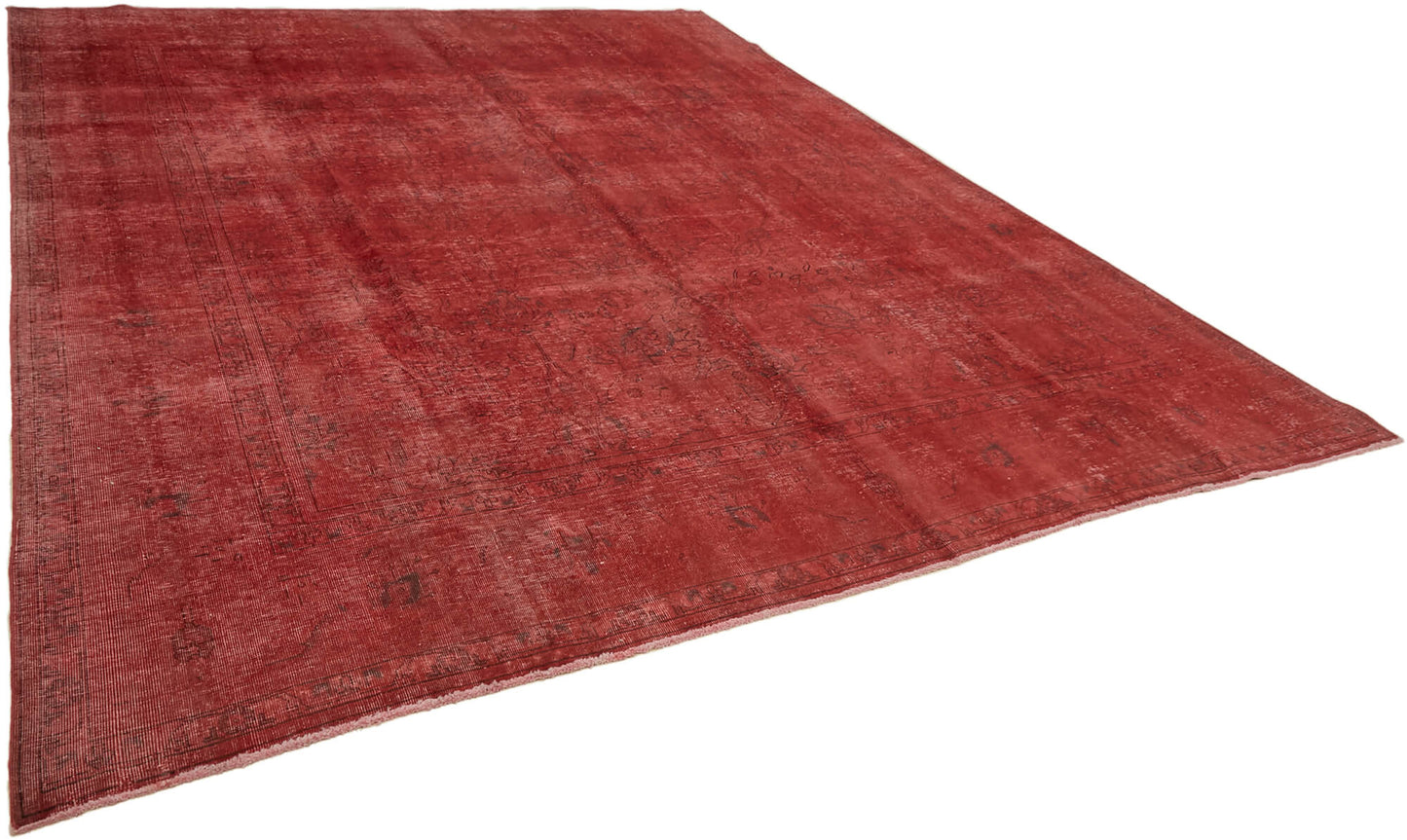 10x12 Red Overdyed Large Area Rug - 44169