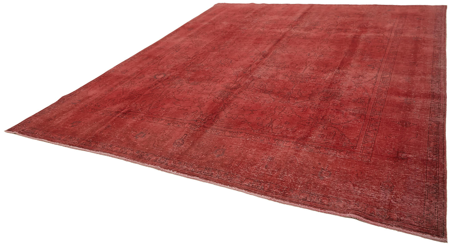 10x12 Red Overdyed Large Area Rug - 44169