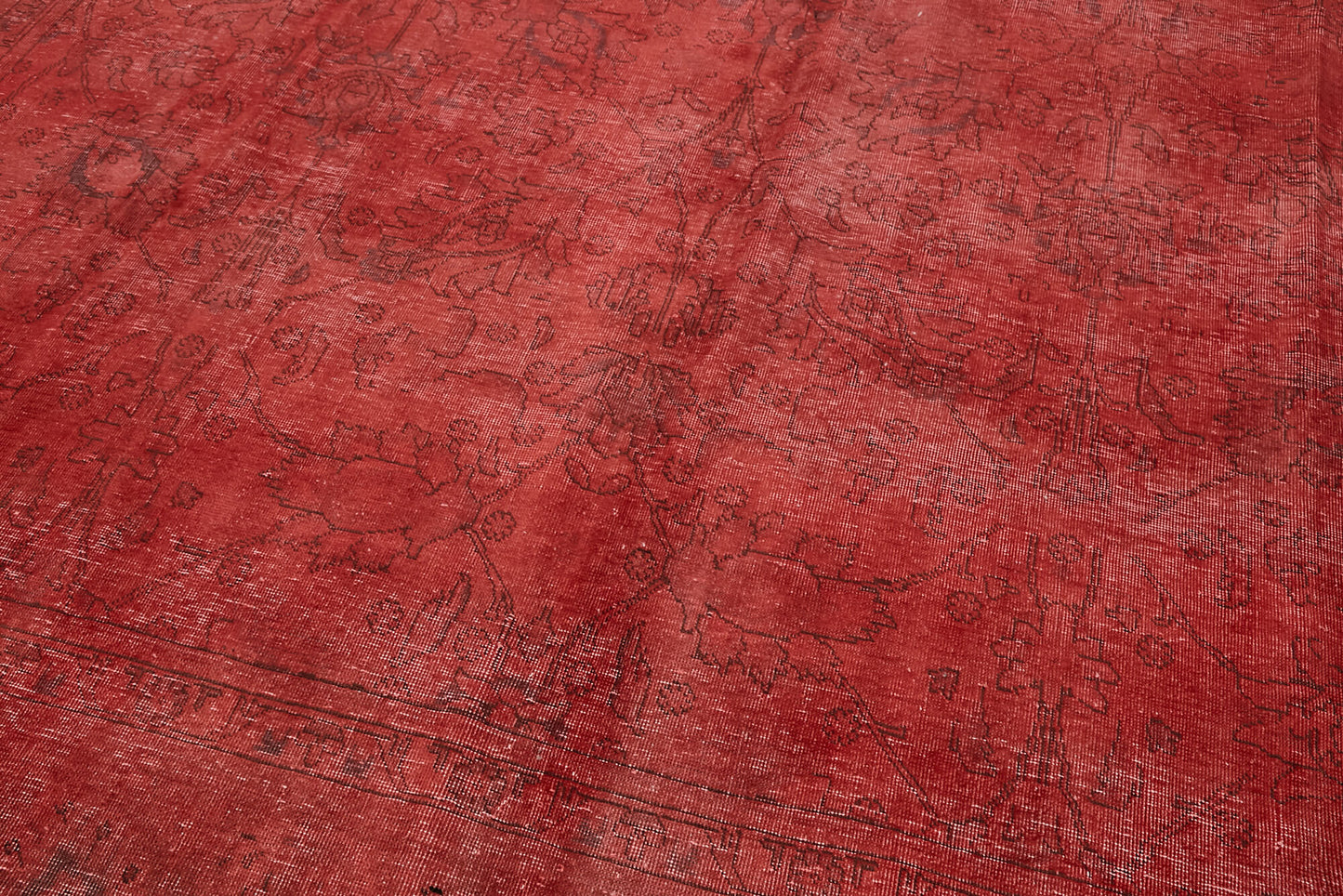 10x12 Red Overdyed Large Area Rug - 44169