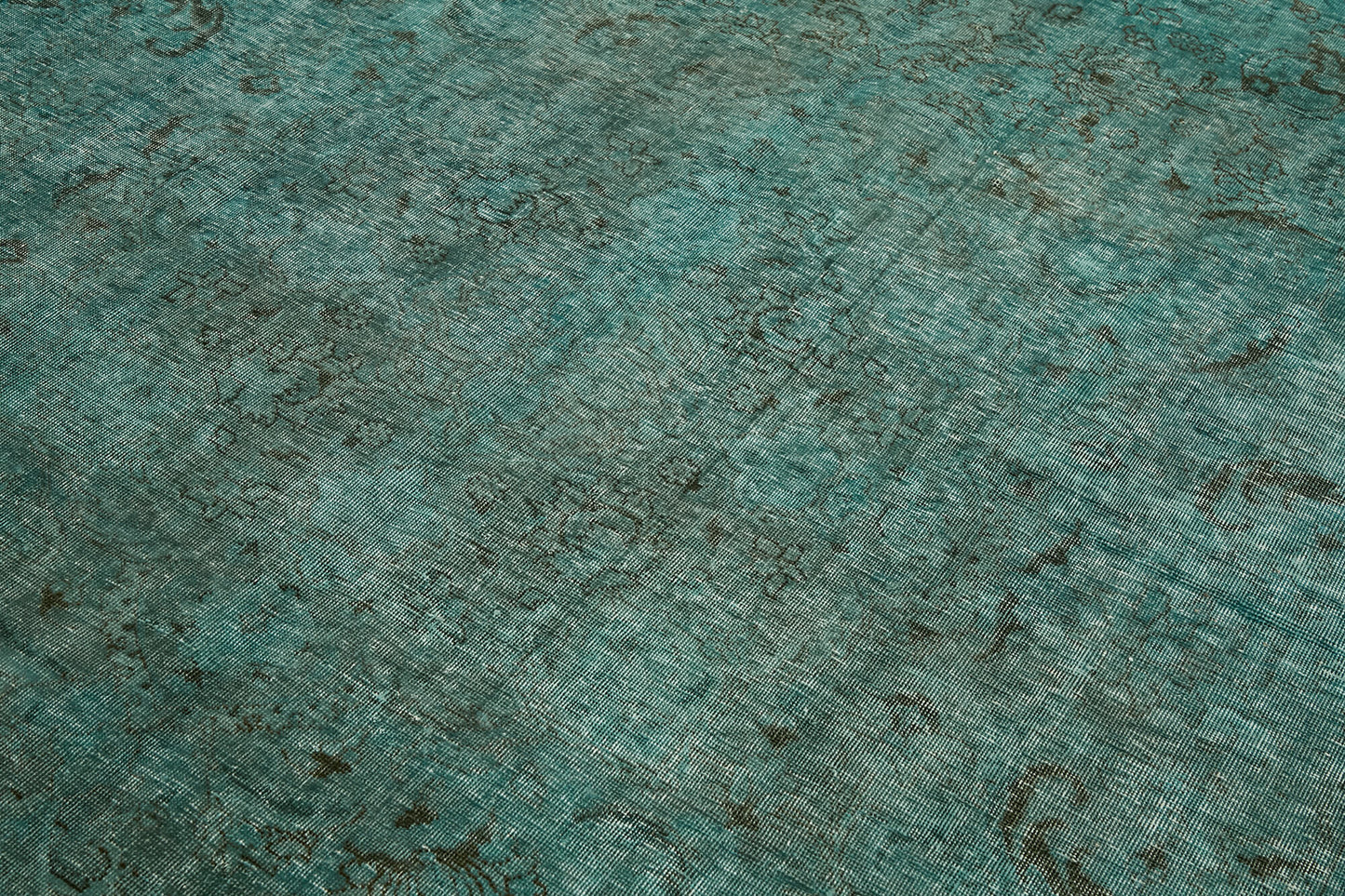 7x11 Turquoise Overdyed Large Area Rug - 44175