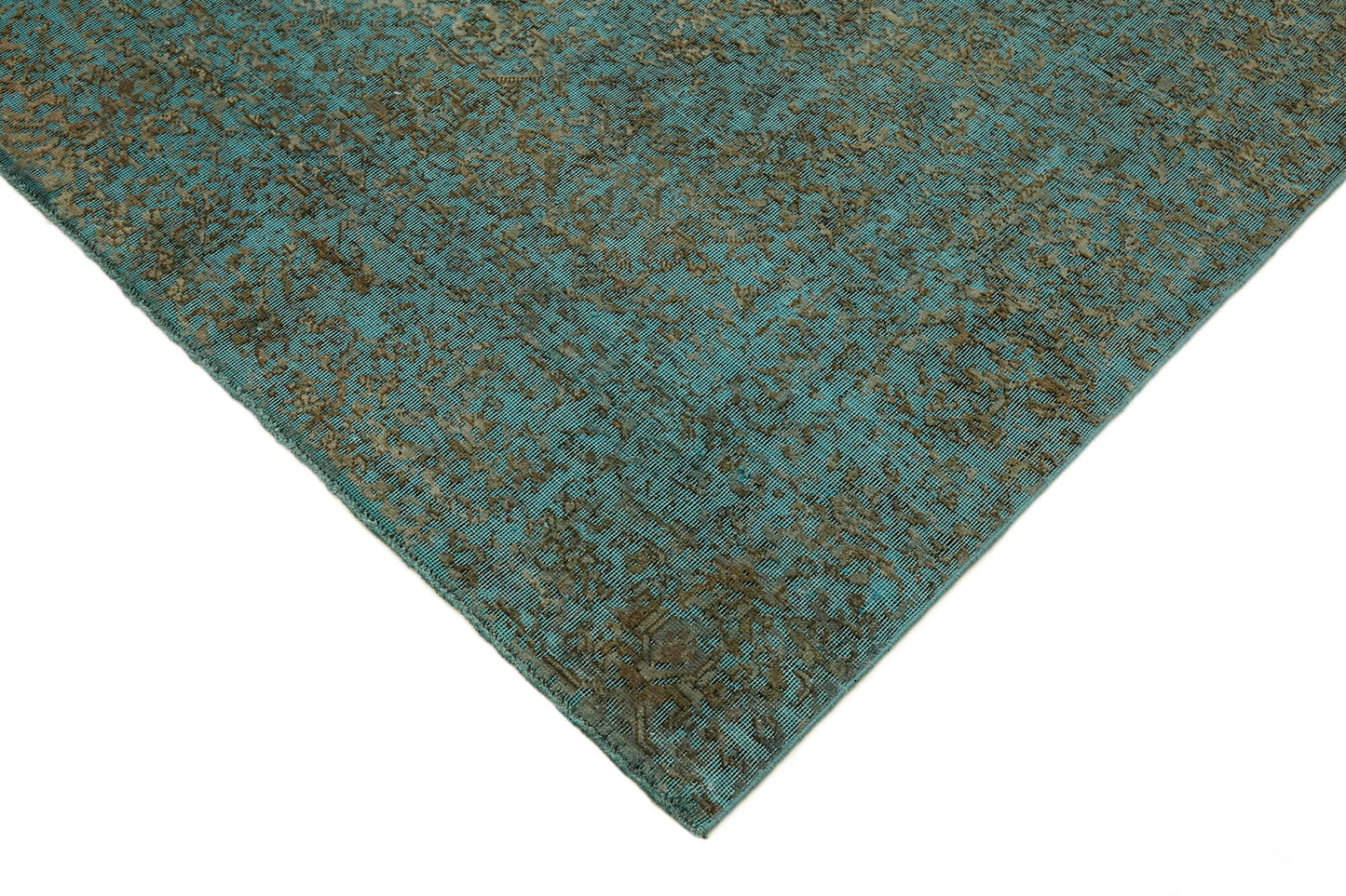 8x10 Turquoise Overdyed Large Area Rug - 44182