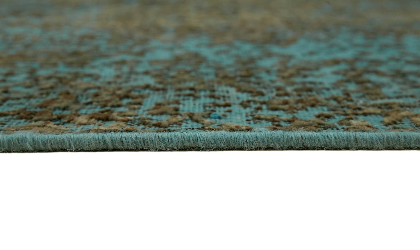 8x10 Turquoise Overdyed Large Area Rug - 44182