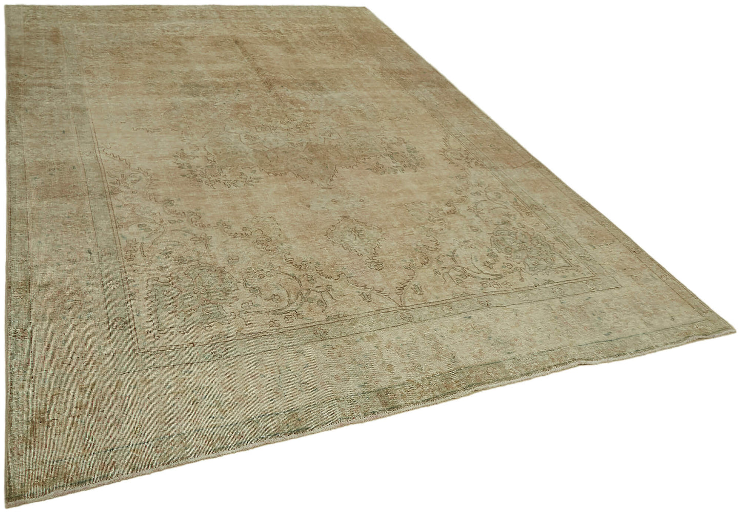 8x11 Beige Vintage Large Area Rug - 44185