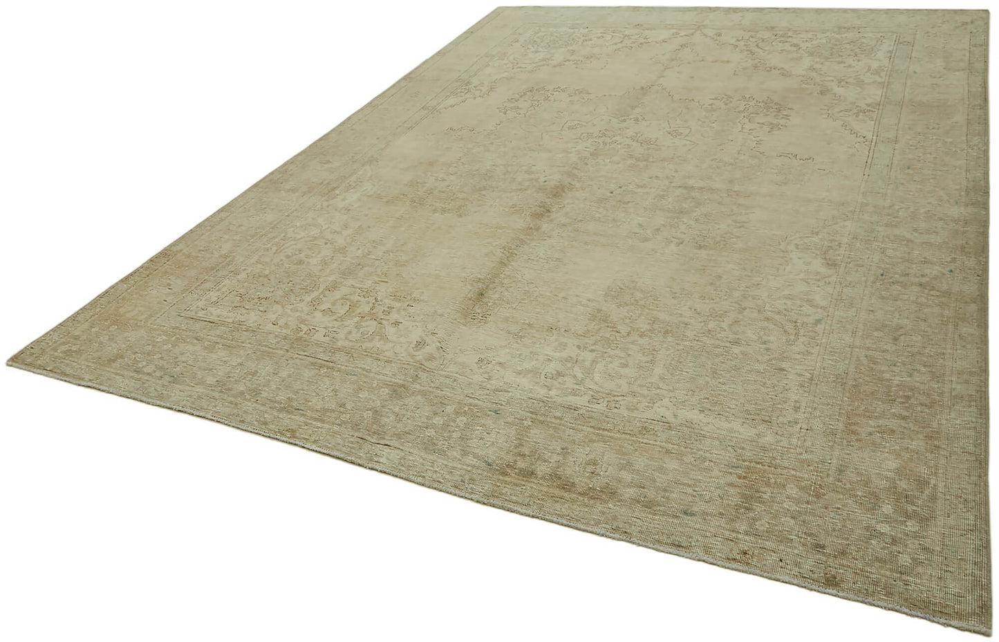 8x11 Beige Vintage Large Area Rug - 44185