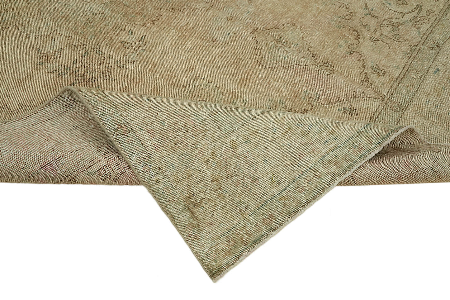 8x11 Beige Vintage Large Area Rug - 44185