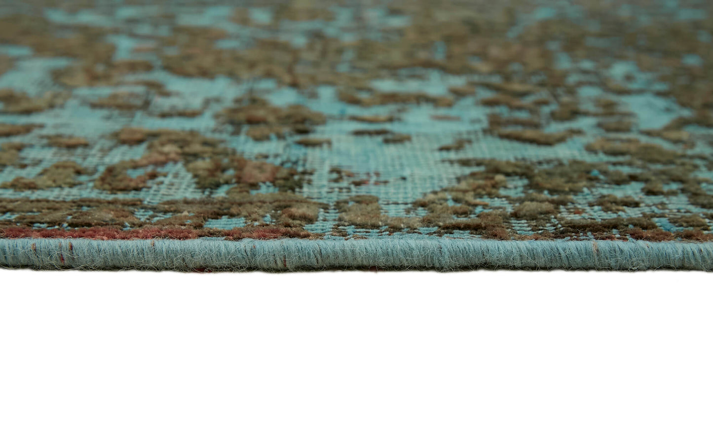 8x11 Turquoise Overdyed Large Area Rug - 44186