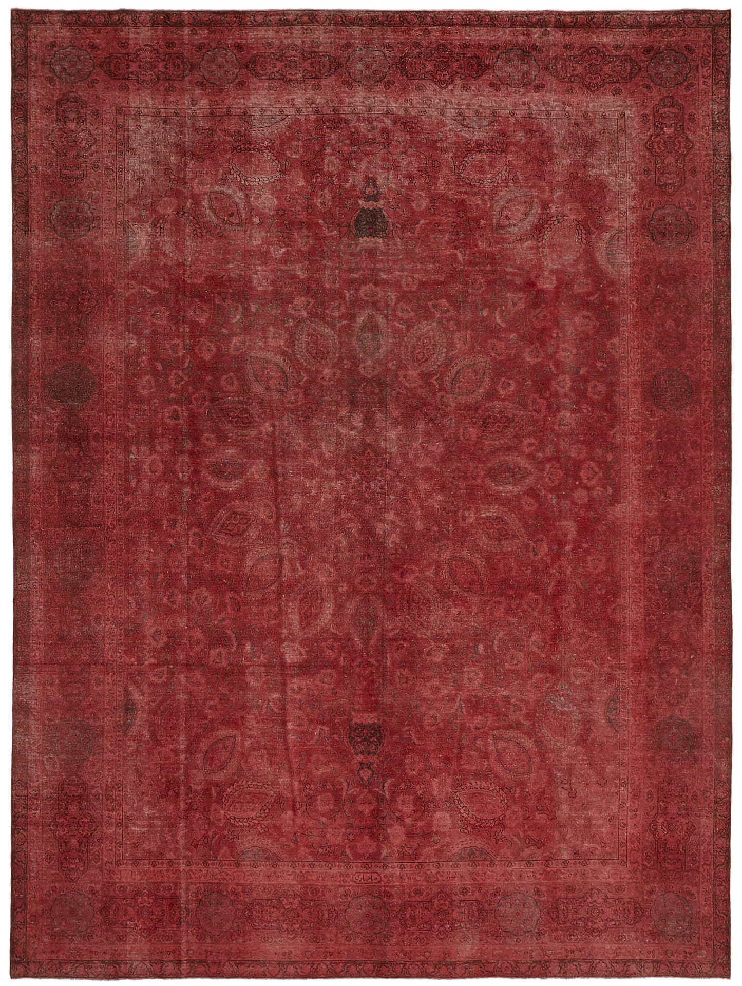 9x13 Red Overdyed Large Area Rug - 44188