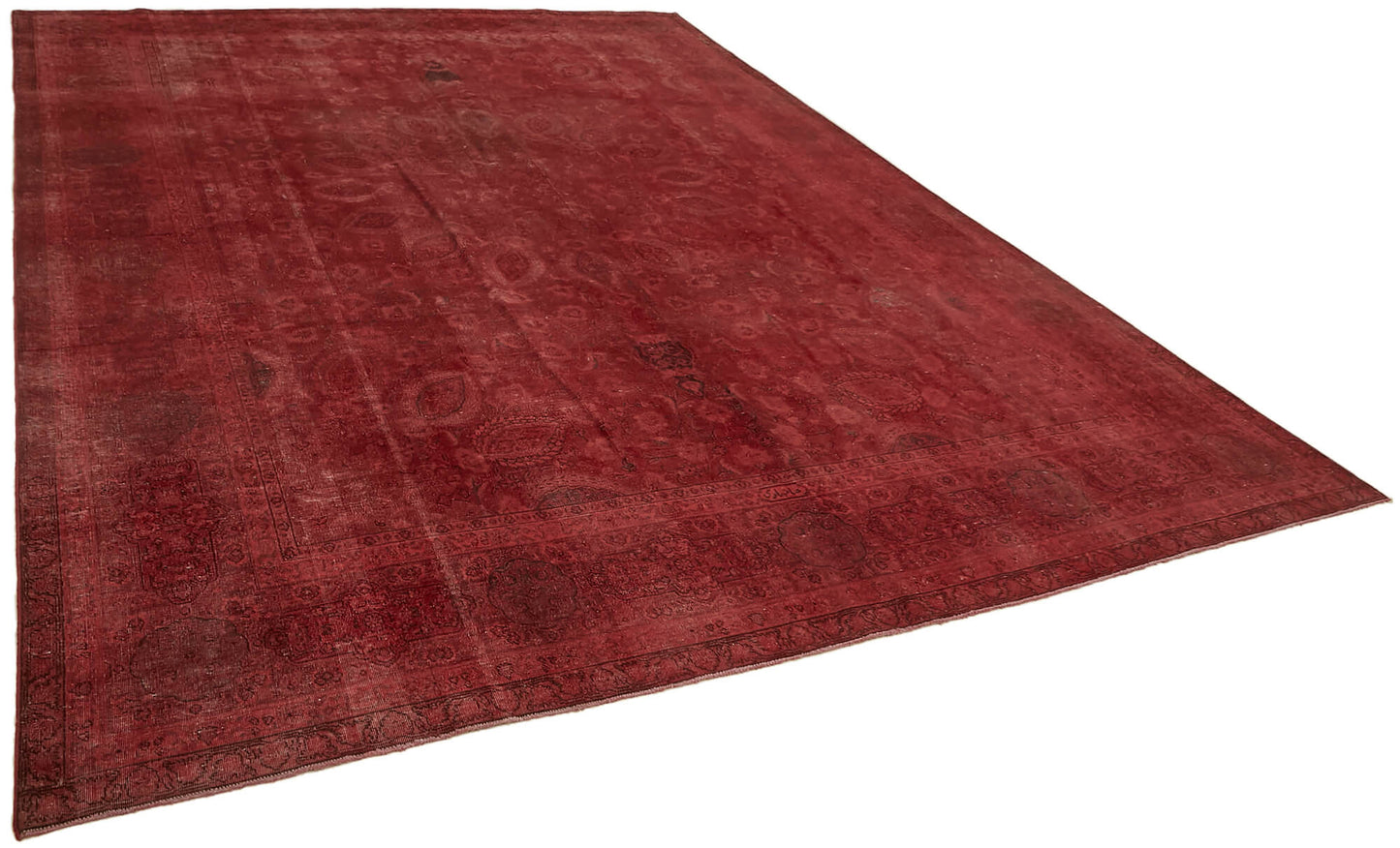 9x13 Red Overdyed Large Area Rug - 44188