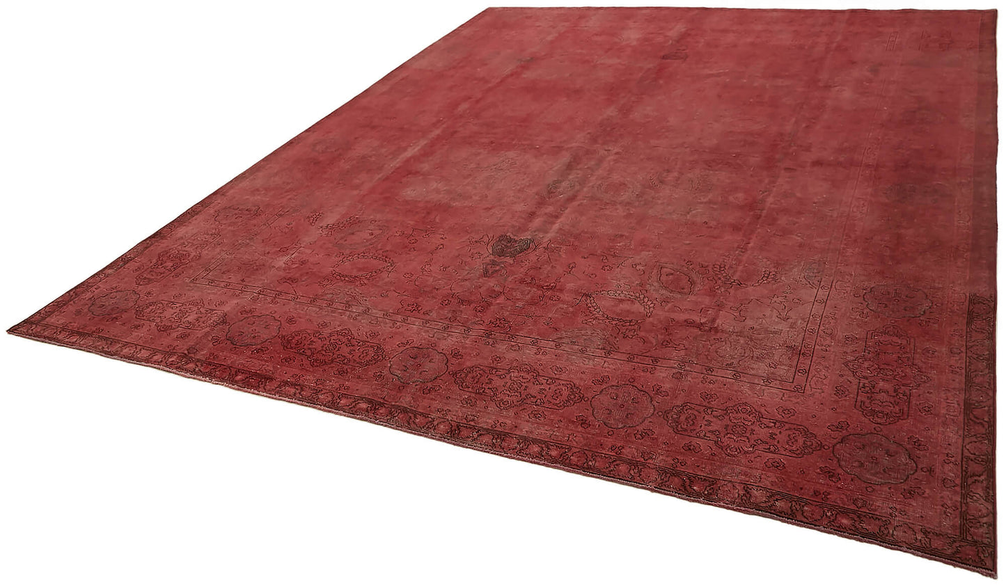 9x13 Red Overdyed Large Area Rug - 44188