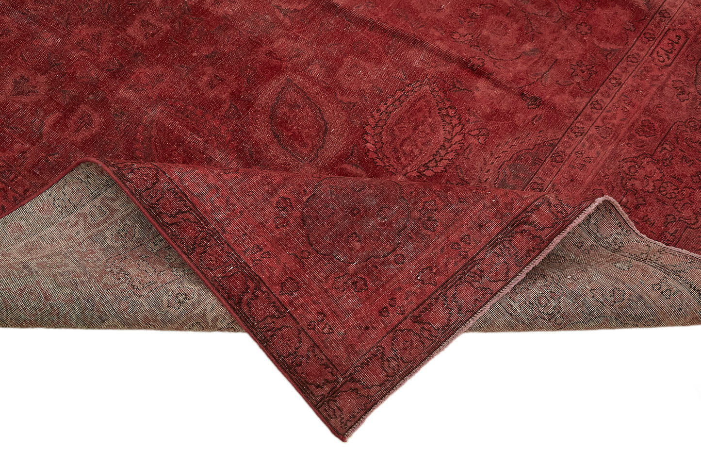 9x13 Red Overdyed Large Area Rug - 44188