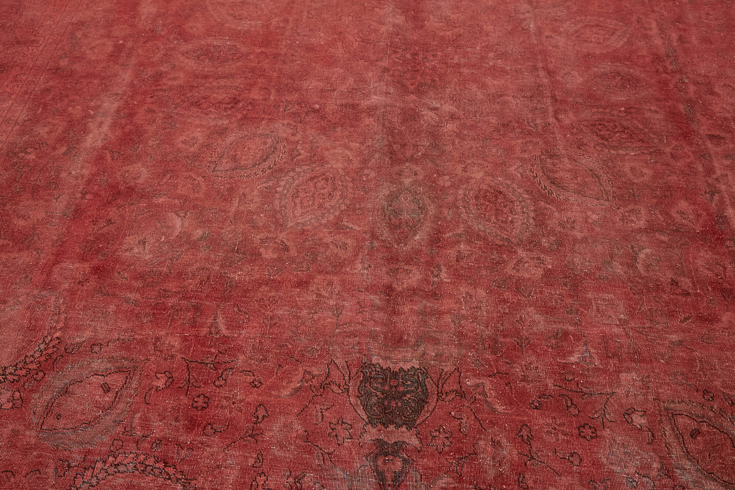 9x13 Red Overdyed Large Area Rug - 44188