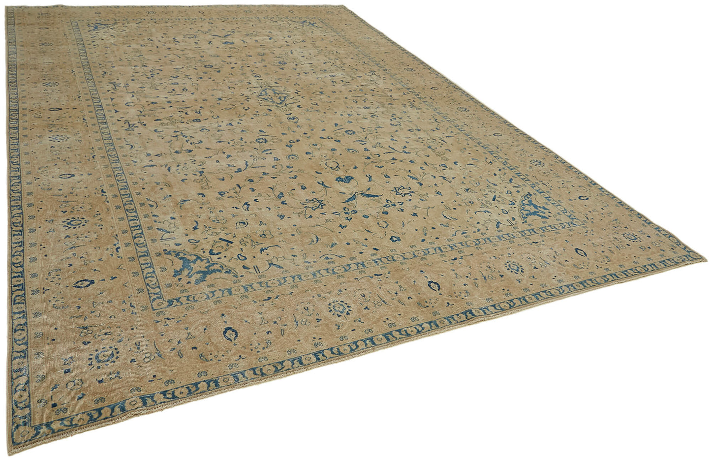 9x13 Beige Vintage Large Area Rug - 44191