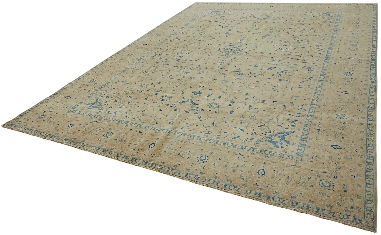 9x13 Beige Vintage Large Area Rug - 44191